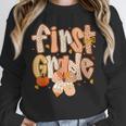 First Grade Fall Floral Coquette Bow Teachers Students Unisex Sweatshirt, novelty gifts, funny gifts First Grade Fall Floral Coquette Bow Teachers Students Unisex Sweatshirt, novelty gifts, funny gifts