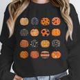 Folk Art Pumpkins Teacher Nurses Admin Witch Halloween Cute Unisex Sweatshirt, novelty gifts, funny gifts