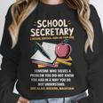 Front Office Teacher Admin Meaning School Secretary Unisex Sweatshirt, novelty gifts, funny gifts