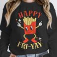 Fun Teacher Happy Fri Yay French Fries Friday Lovers Unisex Sweatshirt, novelty gifts, funny gifts