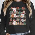 Ghost Christmas Reading Book Lover Library Christmas Teacher Unisex Sweatshirt, novelty gifts, funny gifts