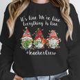 Gnome It's Fine I'm Fine Everything Is Fine Teacher Xmas Unisex Sweatshirt, novelty gifts, funny gifts