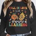 Groovy Fall In Love With Learning Autumn Pumpkin Teacher Unisex Sweatshirt, novelty gifts, funny gifts Groovy Fall In Love With Learning Autumn Pumpkin Teacher Unisex Sweatshirt, novelty gifts, funny gifts