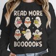Groovy Halloween Ghost Read More Boooooks Librarian Teacher For Men Women Kids Unisex Sweatshirt, novelty gifts, funny gifts