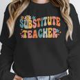 Groovy Substitute Teacher Retro Teacher Back To School Unisex Sweatshirt, novelty gifts, funny gifts Groovy Substitute Teacher Retro Teacher Back To School Unisex Sweatshirt, novelty gifts, funny gifts