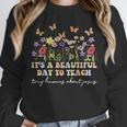 Groovy I Teach Tiny Humans About Jesus Christian Teacher Unisex Sweatshirt, novelty gifts, funny gifts