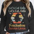 Halloween Lets Eat Kids English Teacher Costume Women Unisex Sweatshirt, novelty gifts, funny gifts
