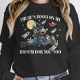 Halloween There's Room On My Broom For You Too Teacher Unisex Sweatshirt, novelty gifts, funny gifts
