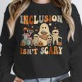 Halloween SLP Sped Teacher Groovy Inclusion Isn't Scary Unisex Sweatshirt, novelty gifts, funny gifts