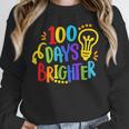 Happy 100th Day Of School 100 Days Brighter Girls Teacher Unisex Sweatshirt, novelty gifts, funny gifts Happy 100th Day Of School 100 Days Brighter Girls Teacher Unisex Sweatshirt, novelty gifts, funny gifts
