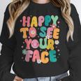 Happy To See Your Face Teacher Disco Ball Back To School Unisex Sweatshirt, novelty gifts, funny gifts Happy To See Your Face Teacher Disco Ball Back To School Unisex Sweatshirt, novelty gifts, funny gifts