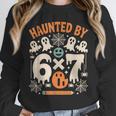 Haunted By 6x7 Math Teacher Halloween Pun Unisex Sweatshirt, novelty gifts, funny gifts Haunted By 6x7 Math Teacher Halloween Pun Unisex Sweatshirt, novelty gifts, funny gifts