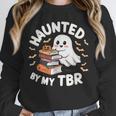 Haunted By My TBR Cute Ghost Book Reading Teacher Halloween Unisex Sweatshirt, novelty gifts, funny gifts Haunted By My TBR Cute Ghost Book Reading Teacher Halloween Unisex Sweatshirt, novelty gifts, funny gifts