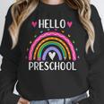 Hello Preschool Teacher Student Girls Rainbow Back To School Unisex Sweatshirt, novelty gifts, funny gifts Hello Preschool Teacher Student Girls Rainbow Back To School Unisex Sweatshirt, novelty gifts, funny gifts