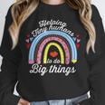 Helping Tiny Humans To Do Big Things Teacher Women Unisex Sweatshirt, novelty gifts, funny gifts Helping Tiny Humans To Do Big Things Teacher Women Unisex Sweatshirt, novelty gifts, funny gifts