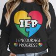 IEP I Encourage Progress Special Education School Teacher Unisex Sweatshirt, novelty gifts, funny gifts