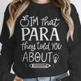I'm That Paraprofessional They Told You About Retro Teacher Unisex Sweatshirt, novelty gifts, funny gifts I'm That Paraprofessional They Told You About Retro Teacher Unisex Sweatshirt, novelty gifts, funny gifts