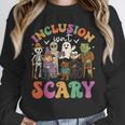 Inclusion Isn't Scary Ghost Mummy Halloween SLP Sped Teacher Unisex Sweatshirt, novelty gifts, funny gifts
