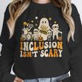 Inclusion Isn't Scary Mummy Boo Ghost Halloween SLP Teacher Unisex Sweatshirt, novelty gifts, funny gifts Inclusion Isn't Scary Mummy Boo Ghost Halloween SLP Teacher Unisex Sweatshirt, novelty gifts, funny gifts