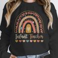 Infant Teacher Leopard Boho Rainbow Appreciation Unisex Sweatshirt, novelty gifts, funny gifts