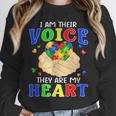 I Am Their Voice They Are My Heart Autism Awareness Teacher Unisex Sweatshirt, novelty gifts, funny gifts I Am Their Voice They Are My Heart Autism Awareness Teacher Unisex Sweatshirt, novelty gifts, funny gifts