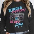 Kindergarten Is My Jam Vintage 80s Boombox Teacher Student Unisex Sweatshirt, novelty gifts, funny gifts