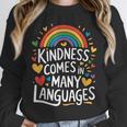 Kindness Comes In Many Languages ESL English Teacher Unisex Sweatshirt, novelty gifts, funny gifts Kindness Comes In Many Languages ESL English Teacher Unisex Sweatshirt, novelty gifts, funny gifts