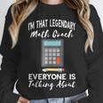 Legendary Math Coach Mathematics Calculator Math Teacher Unisex Sweatshirt, novelty gifts, funny gifts