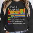 Can I Lick It Periodic Table Chemistry Teachers Unisex Sweatshirt, novelty gifts, funny gifts