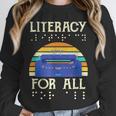 Literacy For All Visually Impaired Braille Teacher The Blind Unisex Sweatshirt, novelty gifts, funny gifts Literacy For All Visually Impaired Braille Teacher The Blind Unisex Sweatshirt, novelty gifts, funny gifts