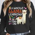 Llama Learning T Shirt Teachers Students Alpaca Lovers Unisex Sweatshirt, novelty gifts, funny gifts Llama Learning T Shirt Teachers Students Alpaca Lovers Unisex Sweatshirt, novelty gifts, funny gifts