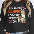 Llama Learning Teachers Students Alpaca Lover Back To School Unisex Sweatshirt, novelty gifts, funny gifts Llama Learning Teachers Students Alpaca Lover Back To School Unisex Sweatshirt, novelty gifts, funny gifts