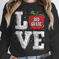 LOVE Apple 3rd Grade Teacher Student School Unisex Sweatshirt, novelty gifts, funny gifts LOVE Apple 3rd Grade Teacher Student School Unisex Sweatshirt, novelty gifts, funny gifts