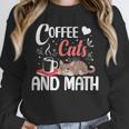 I Love Math Cats And Coffee Heart Mathematics Teacher Unisex Sweatshirt, novelty gifts, funny gifts
