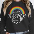 Luckiest Teacher Ever Rainbow- St Patricks Day Teacher Unisex Sweatshirt, novelty gifts, funny gifts