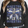 Maestra El Salvador Coquette Bow Hispanic Spanish Teacher Unisex Sweatshirt, novelty gifts, funny gifts Maestra El Salvador Coquette Bow Hispanic Spanish Teacher Unisex Sweatshirt, novelty gifts, funny gifts