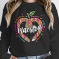 Maestra Pencil Spanish Teacher Bilingual 100 Days Of School Unisex Sweatshirt, novelty gifts, funny gifts Maestra Pencil Spanish Teacher Bilingual 100 Days Of School Unisex Sweatshirt, novelty gifts, funny gifts