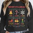 Merry Syllables Teacher Christmas Educational Kids Unisex Sweatshirt, novelty gifts, funny gifts