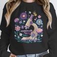 Microscope Flower Butterfly Biology Science Teacher Student Unisex Sweatshirt, novelty gifts, funny gifts