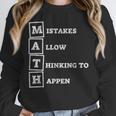 Mistakes Allow Thinking To Happen School Math Teacher Unisex Sweatshirt, novelty gifts, funny gifts Mistakes Allow Thinking To Happen School Math Teacher Unisex Sweatshirt, novelty gifts, funny gifts