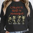 Montessori Creepin' It Real HALLOWEEN School Teacher Shirt Unisex Sweatshirt, novelty gifts, funny gifts Montessori Creepin' It Real HALLOWEEN School Teacher Shirt Unisex Sweatshirt, novelty gifts, funny gifts