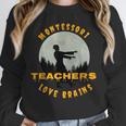 Montessori Teachers Love Brains Halloween Novelty Men Women Unisex Sweatshirt, novelty gifts, funny gifts