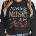 Music Teacher Teaching Music Is My Forte For Music Lovers Unisex Sweatshirt, novelty gifts, funny gifts Music Teacher Teaching Music Is My Forte For Music Lovers Unisex Sweatshirt, novelty gifts, funny gifts