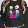Nerdy Pythagoras Fighting Over C Squared Math Teacher Unisex Sweatshirt, novelty gifts, funny gifts
