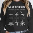 Nerdy Vintage Wave Behavior Physics Science Teacher Geek Men Women Girls Kids Unisex Sweatshirt, novelty gifts, funny gifts