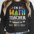 On The Nice List Christmas Math Teacher Women Men Unisex Sweatshirt, novelty gifts, funny gifts On The Nice List Christmas Math Teacher Women Men Unisex Sweatshirt, novelty gifts, funny gifts