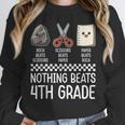 Nothing Beats 4th Grade Back To School Kids Teachers Unisex Sweatshirt, novelty gifts, funny gifts