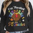 One Thankful PE Teacher Turkey Thanksgiving -Adults & Kids Classic Fit Polyester 100 Short Sleeve Unisex Sweatshirt, novelty gifts, funny gifts One Thankful PE Teacher Turkey Thanksgiving -Adults & Kids Classic Fit Polyester 100 Short Sleeve Unisex Sweatshirt, novelty gifts, funny gifts