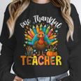 One Thankful Teacher Thanksgiving Turkey Cute Crayon Pencil Unisex Sweatshirt, novelty gifts, funny gifts One Thankful Teacher Thanksgiving Turkey Cute Crayon Pencil Unisex Sweatshirt, novelty gifts, funny gifts