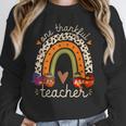 One Thankful Teacher Thanksgiving Turkey Rainbow Fall Unisex Sweatshirt, novelty gifts, funny gifts